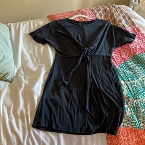 Free People Fitted Dress- Navy